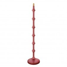 pink wooden floor lamp base