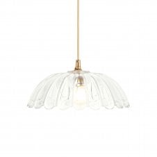 scalloped glass easy fit pendant shade