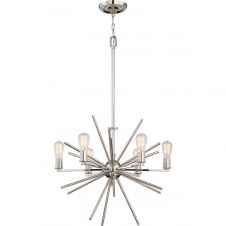 vintage industrial silver ceiling pendant chandelier