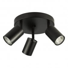 Cawley 3 Light Cluster Spotlight Matte Black