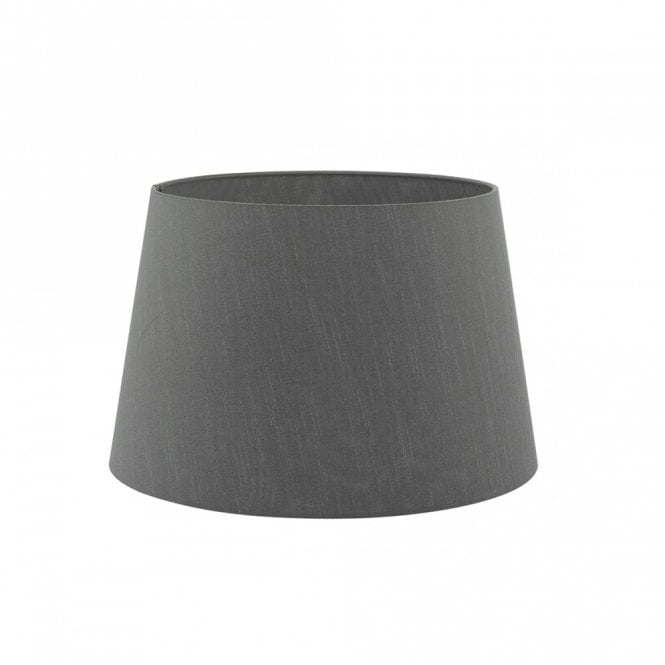 Cezanne French Tapered Drum Faux Silk Shade in Charcoal - 45cm