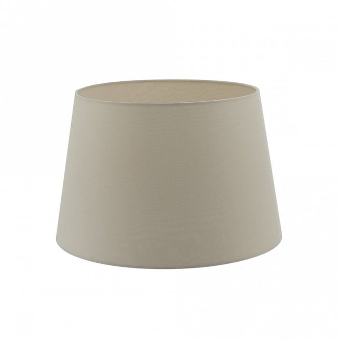 Cezanne French Tapered Drum Faux Silk Shade in Ecru Taupe - 35cm