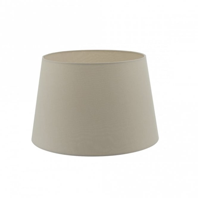 Cezanne French Tapered Drum Faux Silk Shade in Ecru Taupe - 45cm