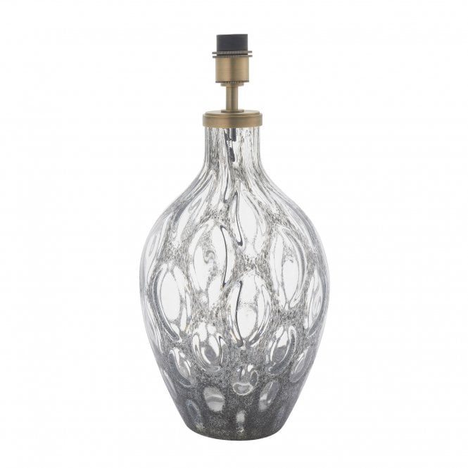 CHALCEDONY Large Charcoal Tinted Glass Table Lamp | Base Only