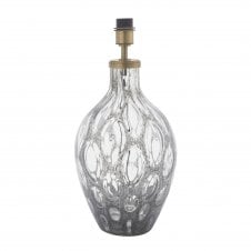 CHALCEDONY Large Charcoal Tinted Glass Table Lamp | Base Only