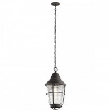 CHANCE HARBOR 1 Light Chain Lantern in Weathered Zinc