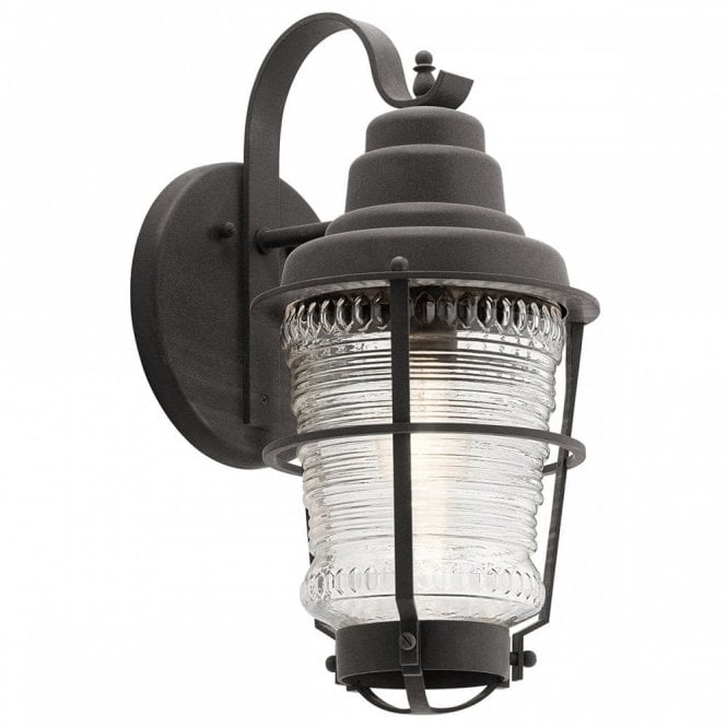 CHANCE HARBOR 1 Light Wall Lantern in Weathered Zinc