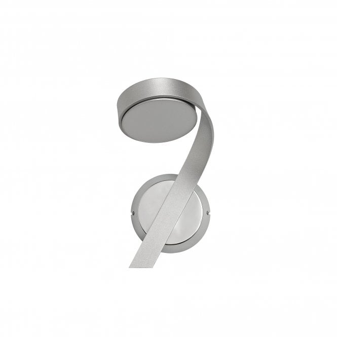 CHARLIE modern LED wall light in silver finish (right) with 3 year warranty