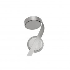 CHARLIE modern LED wall light in silver finish (right) with 3 year warranty
