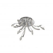 CHARLOTTE LED chrome and crystal glass ceiling light with 3 year warranty