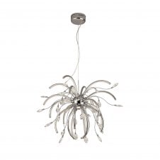 CHARLOTTE modern LED polished chrome ceiling pendant (large) with 3 year warranty