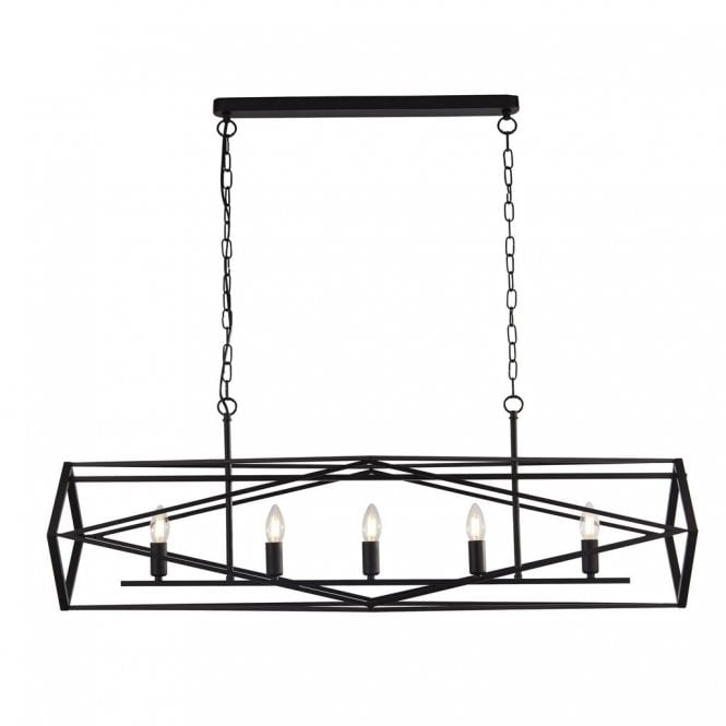 CHASSIS 5 Light Black Ceiling Pendant