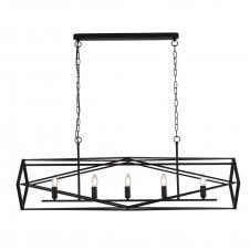 CHASSIS 5 Light Black Ceiling Pendant