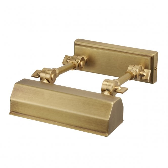 CHAWTON aged brass traditional picture light (small)