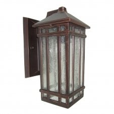 traditional outdoor wall lantern in bronze