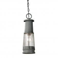 grey hanging outdoor lantern