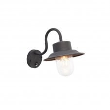 CHESHAM PIR Exterior Wall Light Black Paint Finish Fisherman Style