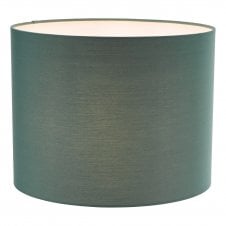 green cotton drum shade