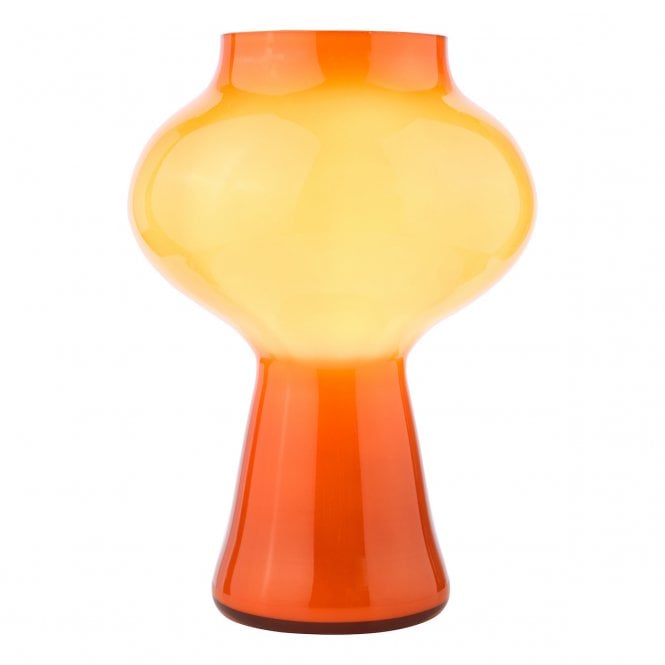 Chrissy Orange Art Glass Table Lamp