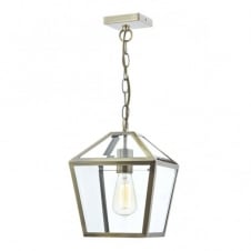 Traditional Lantern in Antique Brass