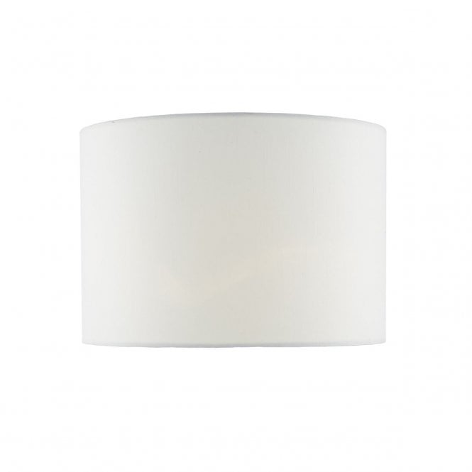 Ciara Linen Drum Lamp Shade in White - 33cm