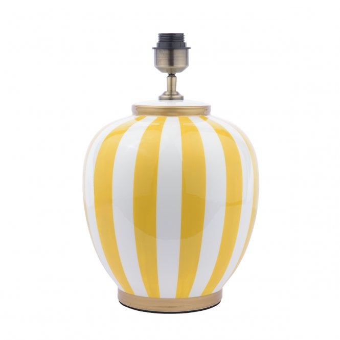 Circus Table Lamp in Yellow and White (Base Only)