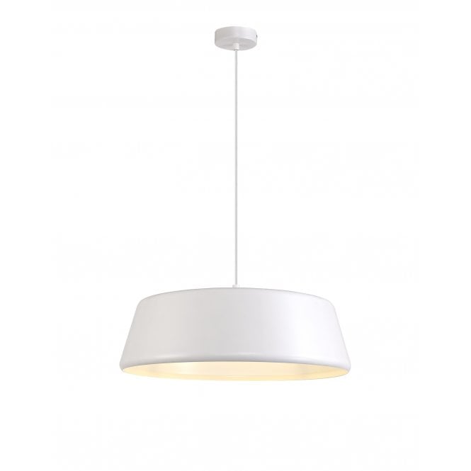 CLAXON Wide Ceiling Pendant in Gloss White