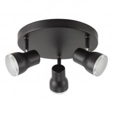 Clint 3 Light IP44 Bathroom Cluster Spotlight in Matte Black