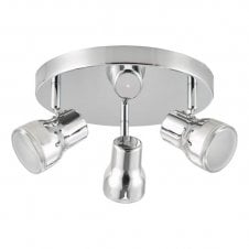 Clint 3 Light IP44 Bathroom Cluster Spotlight in Polished Chrome