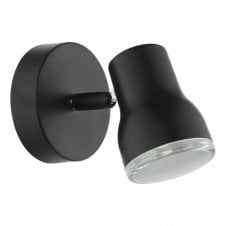 Clint IP44 Bathroom Spotlight Wall Light in Matte Black