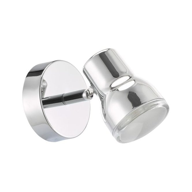 Clint IP44 Bathroom Spotlight Wall Light in Polished Chrome