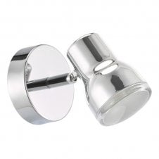 Clint IP44 Bathroom Spotlight Wall Light in Polished Chrome