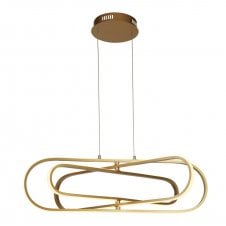 CLIP LED Customisable Pendant finished in Gold