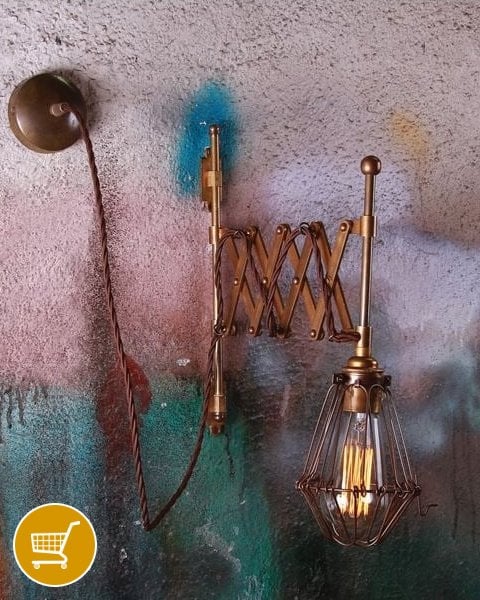 scissor wall light