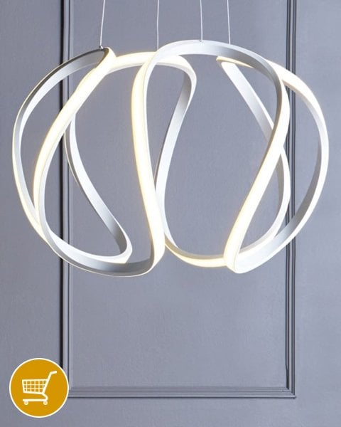 sculptural LED ceiling pendant light
