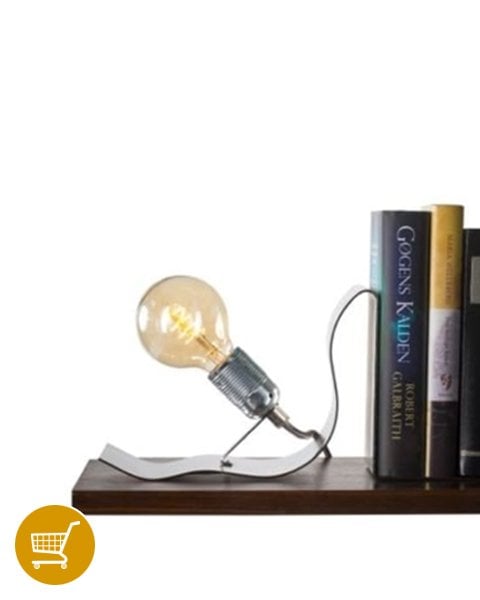 rustic book end table lamp