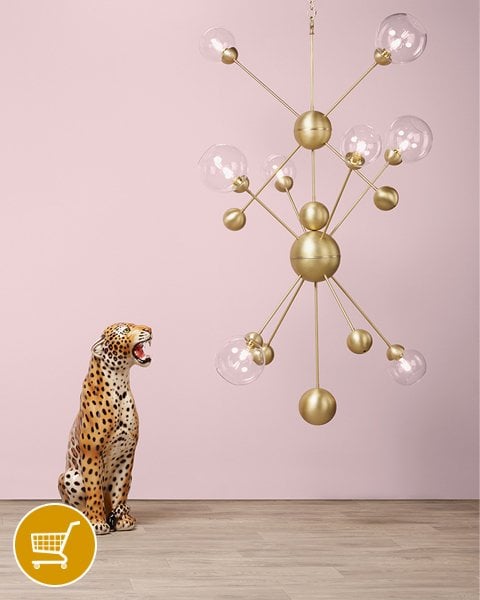 butter brass sputnik style ceiling pendant light