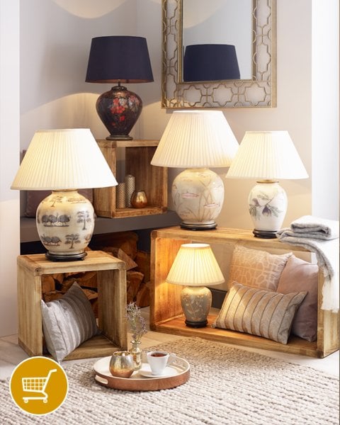 Jenny Worrall patterned table lamps