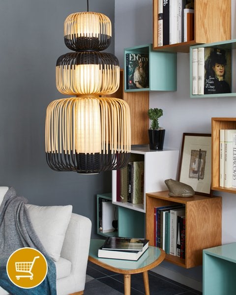 bamboo tiered ceiling pendant light