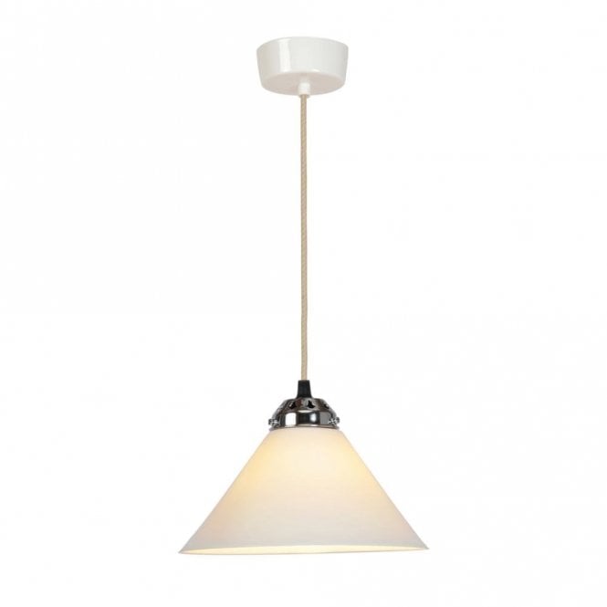 COBB small natural white bone china ceiling pendant