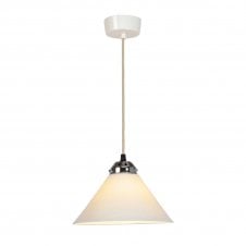 COBB small natural white bone china ceiling pendant