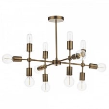 Gold Light fitting deco bare bulb light for hotels.