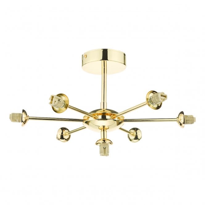 Cohen 7 Light Semi-Flush in Polished Gold (Fitting Only)