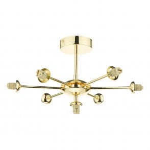 Cohen 7 Light Semi-Flush in Polished Gold (Fitting Only)