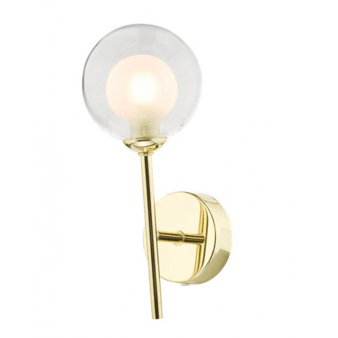 COHEN Wall Light | Polished Gold With Clear & Opal Glass