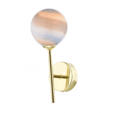 COHEN Wall Light finished in Polished Gold With Planet Glass (Large)