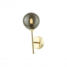 COHEN Wall Light | Polished Gold With Smoked Glass