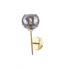 COHEN Wall Light | Polished Gold With Smoked Organic Glass