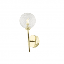 COHEN Wall Light | Polished Gold With Twisted Closed Glass