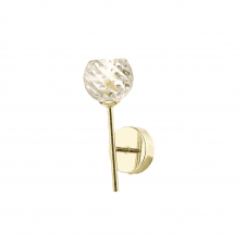 COHEN Wall Light | Polished Gold With Twisted Open Glass